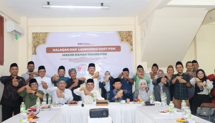 P3M Luncurkan HasiL Riset Masjid :  46 dari 47 Masjid Instansi Pemerintah Tidak Ramah Disabilitas