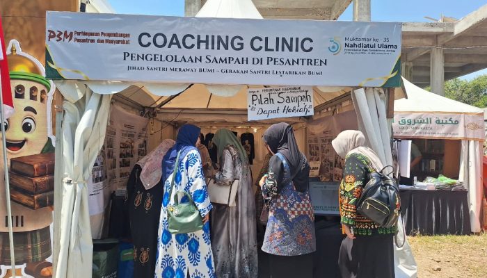 Coaching Clinic Pengolahan Sampah P3M di Arena Muktamar NU ke-35, Dorong Pesantren Kelola Lingkungan