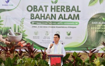 BPOM Resmikan Pusat Penanaman Pohon Obat Bahan Alam di Pesantren